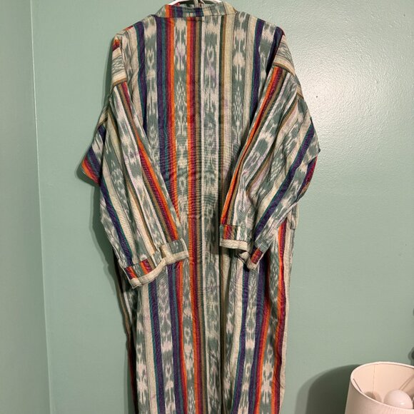 UNWORN | Free People Mercado Stripe Kimono In Blue/Combo - Picture 7 of 7